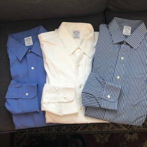 3 Men's Shirts - No Iron - Like New - Button Cuffs